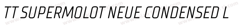 TT SUPERMOLOT NEUE CONDENSED LIGHT字体转换
